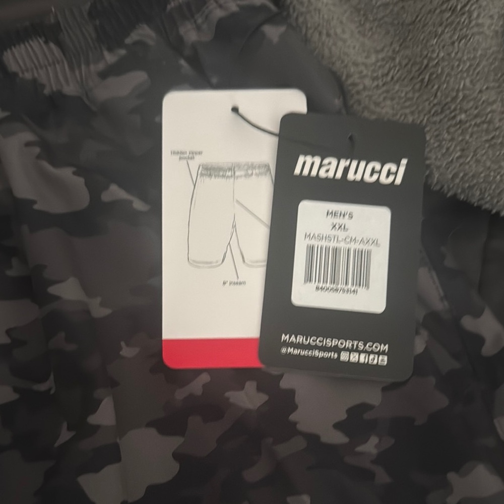 Men's Marucci Athletic Shorts - Black Camo